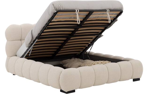 Gestoffeerd Bedframe Cloud Xl Storage