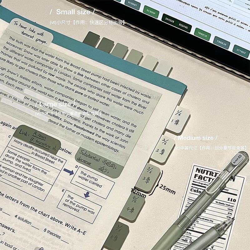 Candy Lemon - Index Tab Sticky Notes (verschillende ontwerpen)
