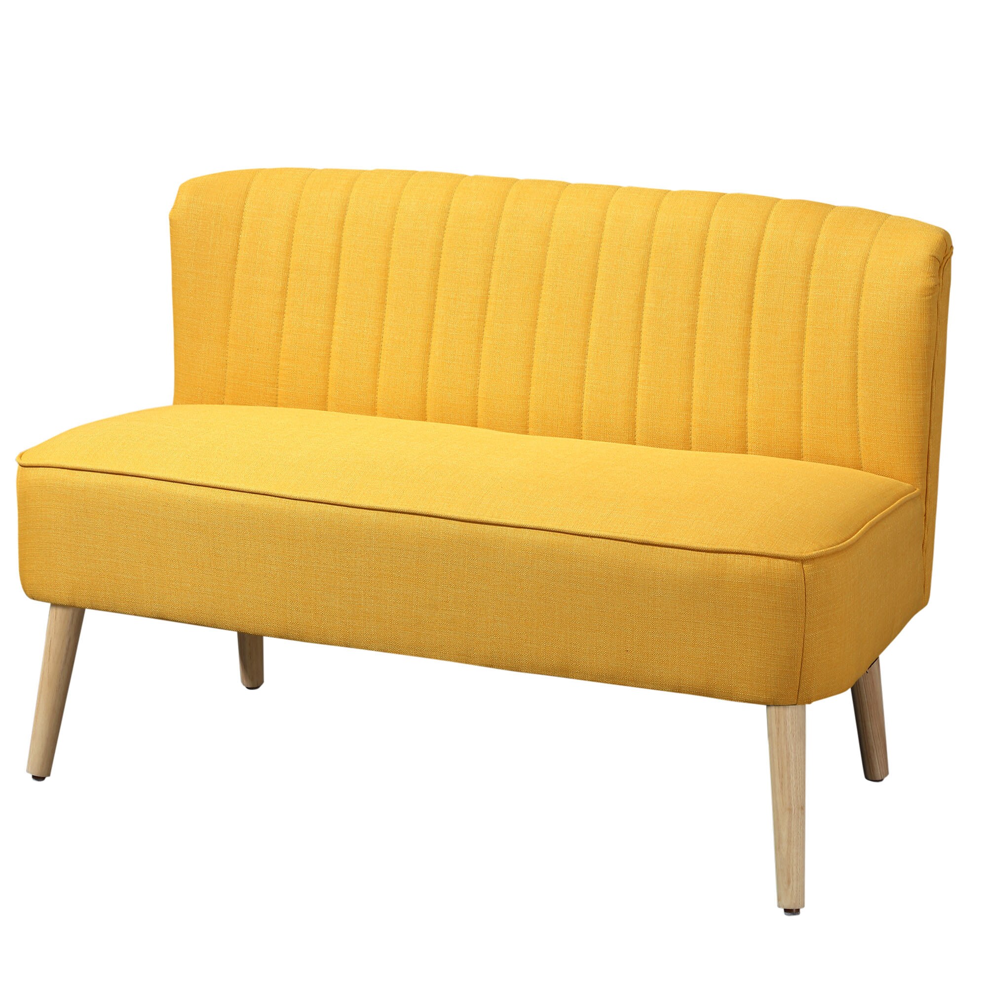 HOMCOM Sofa für 2 Personen 117cm x 56,5cm x 77cm