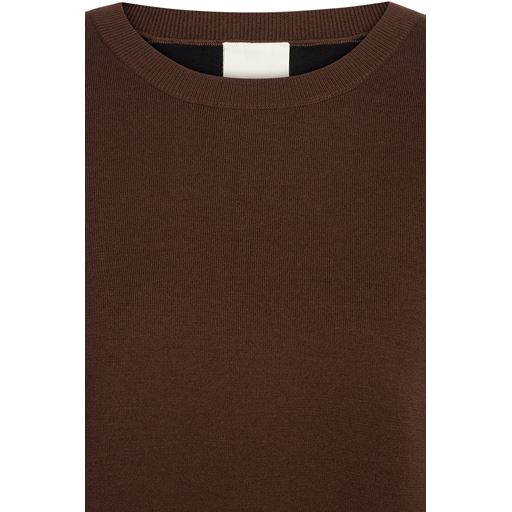 Heartmade Kiman Striktrøje, Deep Brown, XL