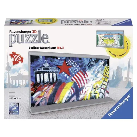 Ravensburger 3D Puzzle Berliner Mauerkunst No. 3, 108 Teile