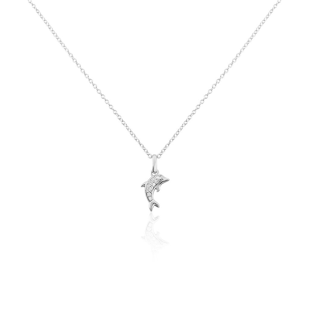 Collier Giullia Argent Blanc Oxyde De Zirconium