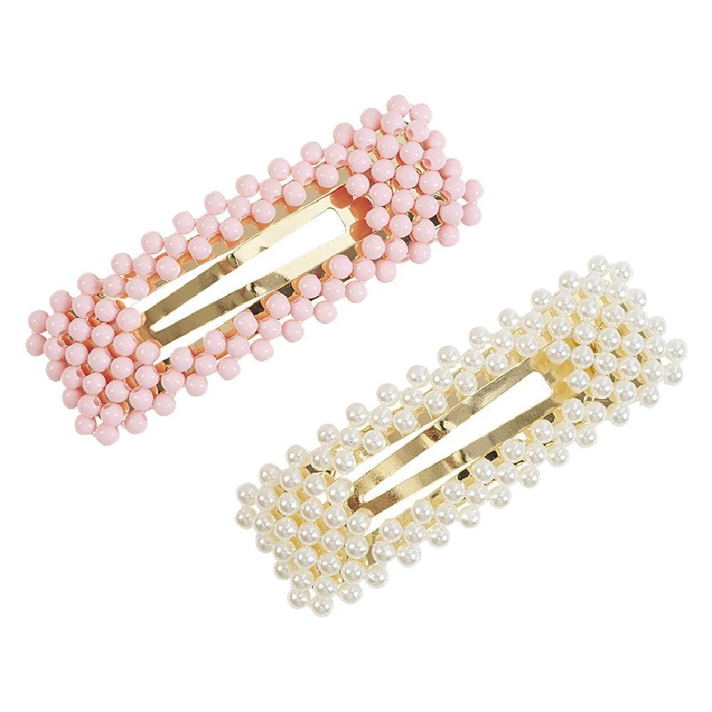 Barrette perles x2
