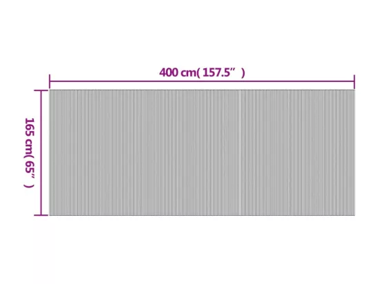 Cloison de séparation marron foncé 165x400 cm bambou