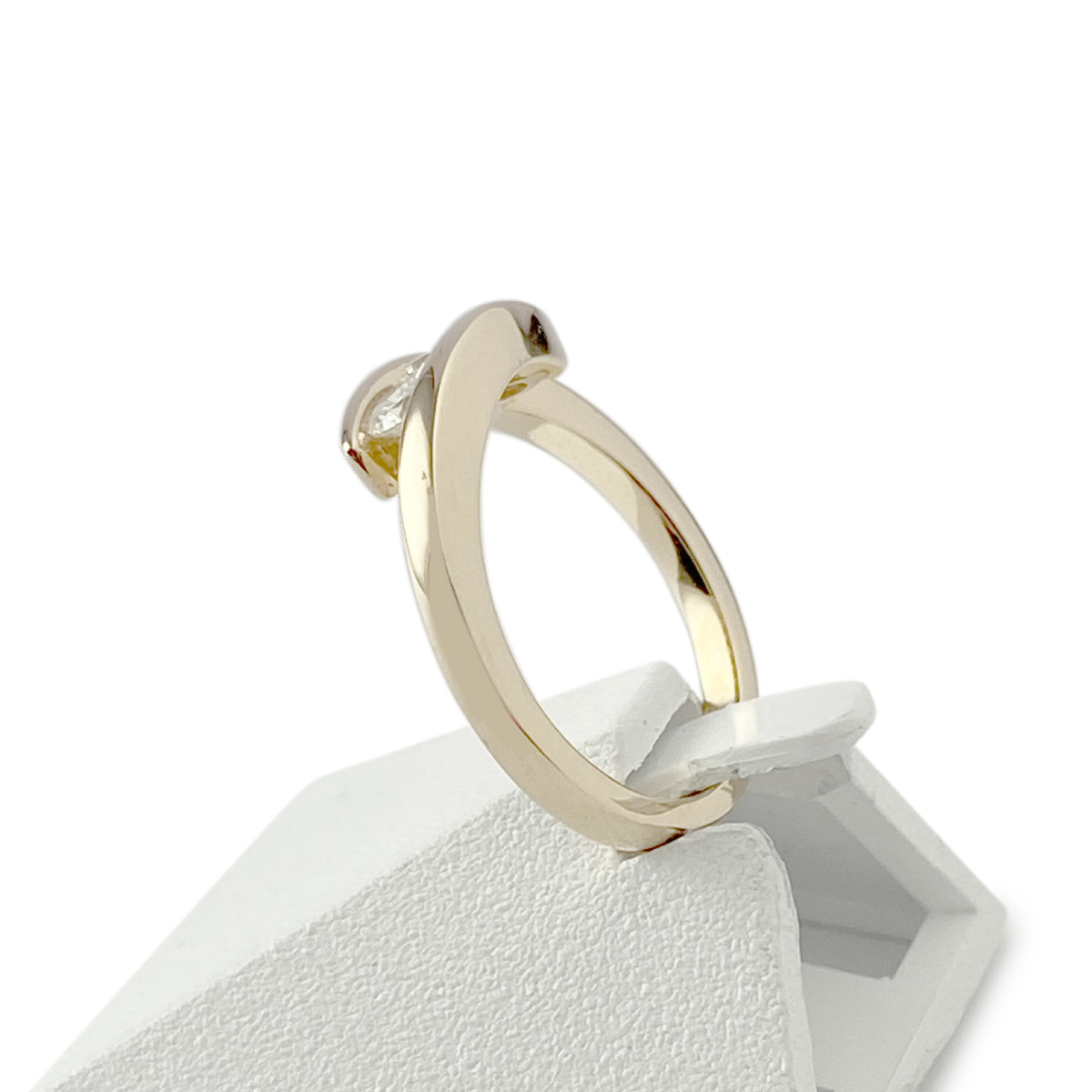 Bague d'occasion or 750 jaune diamants