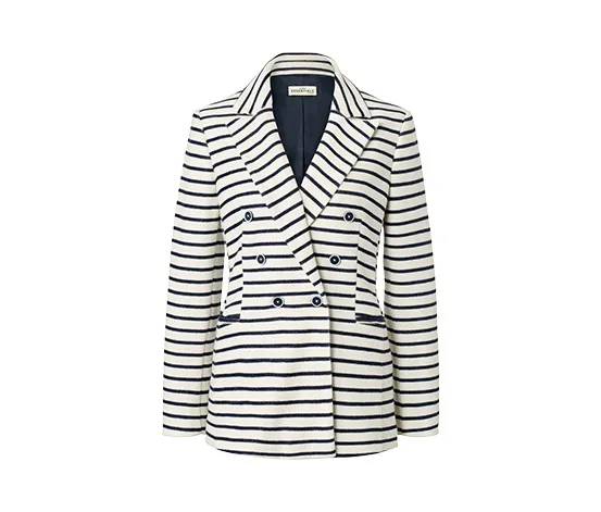 Gestreifter Sweatblazer