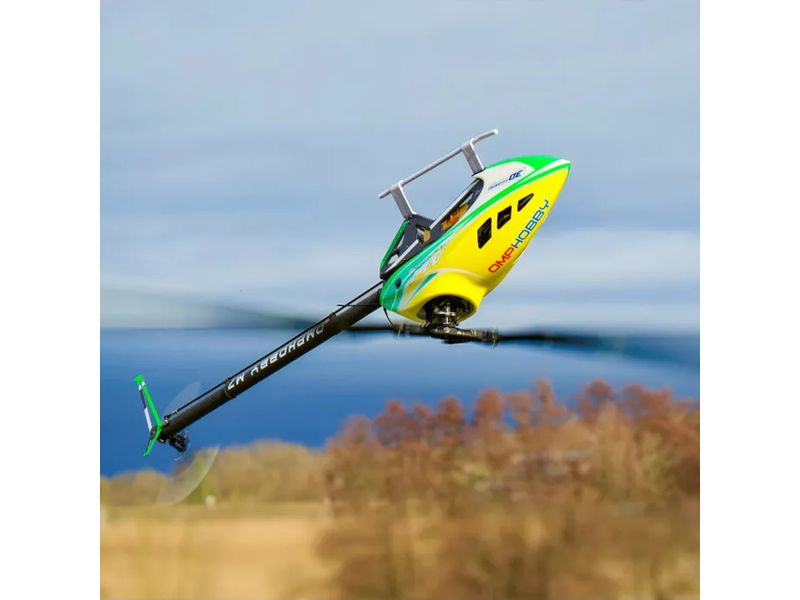 OMPHobby Helikopter M7 Lime Yellow Bausatz und Rotorblätter M7 vielseitiger Modellheli