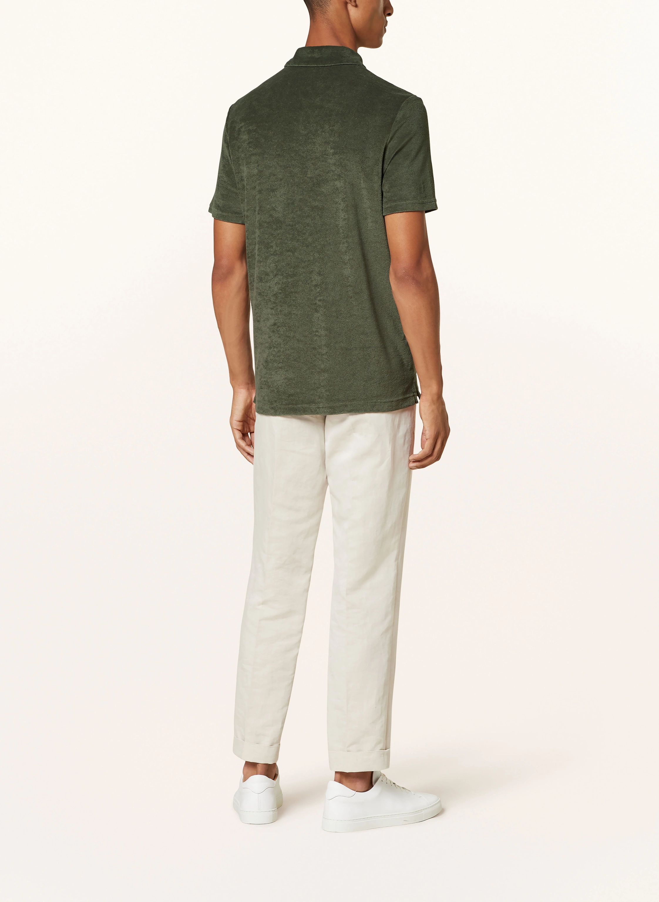 REISS Frottee-Poloshirt RAINER