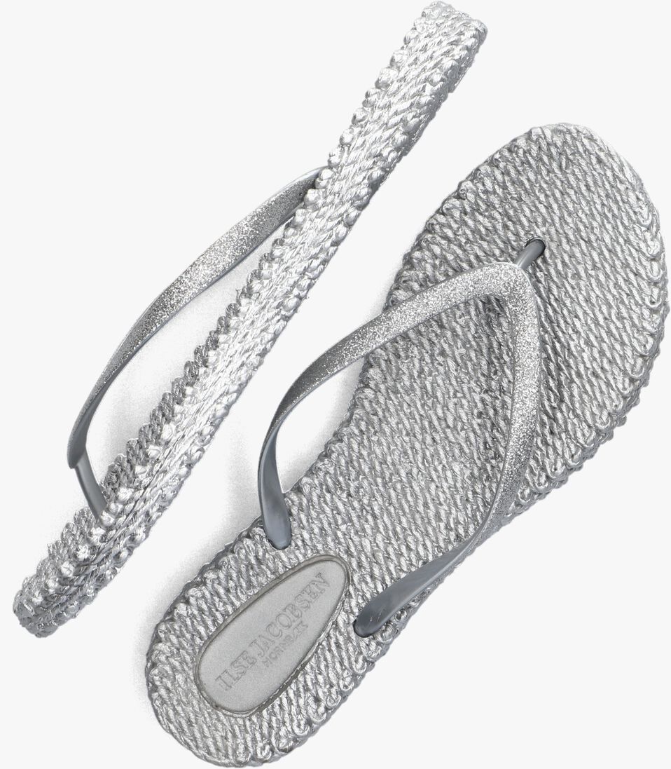 ILSE JACOBSEN zilveren ilse jacobsen teenslippers cheerful01