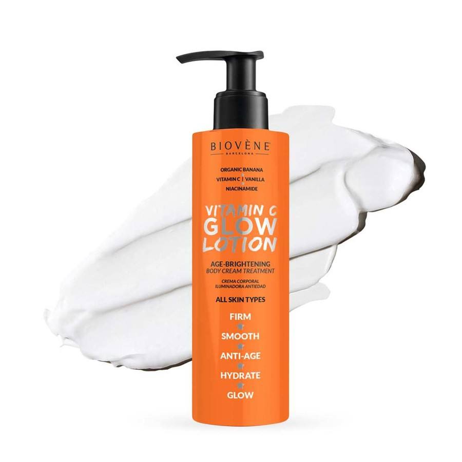 Biovène Vitamin C Glow Lotion Age-Brightening Organic Banana Body Cream 200ml