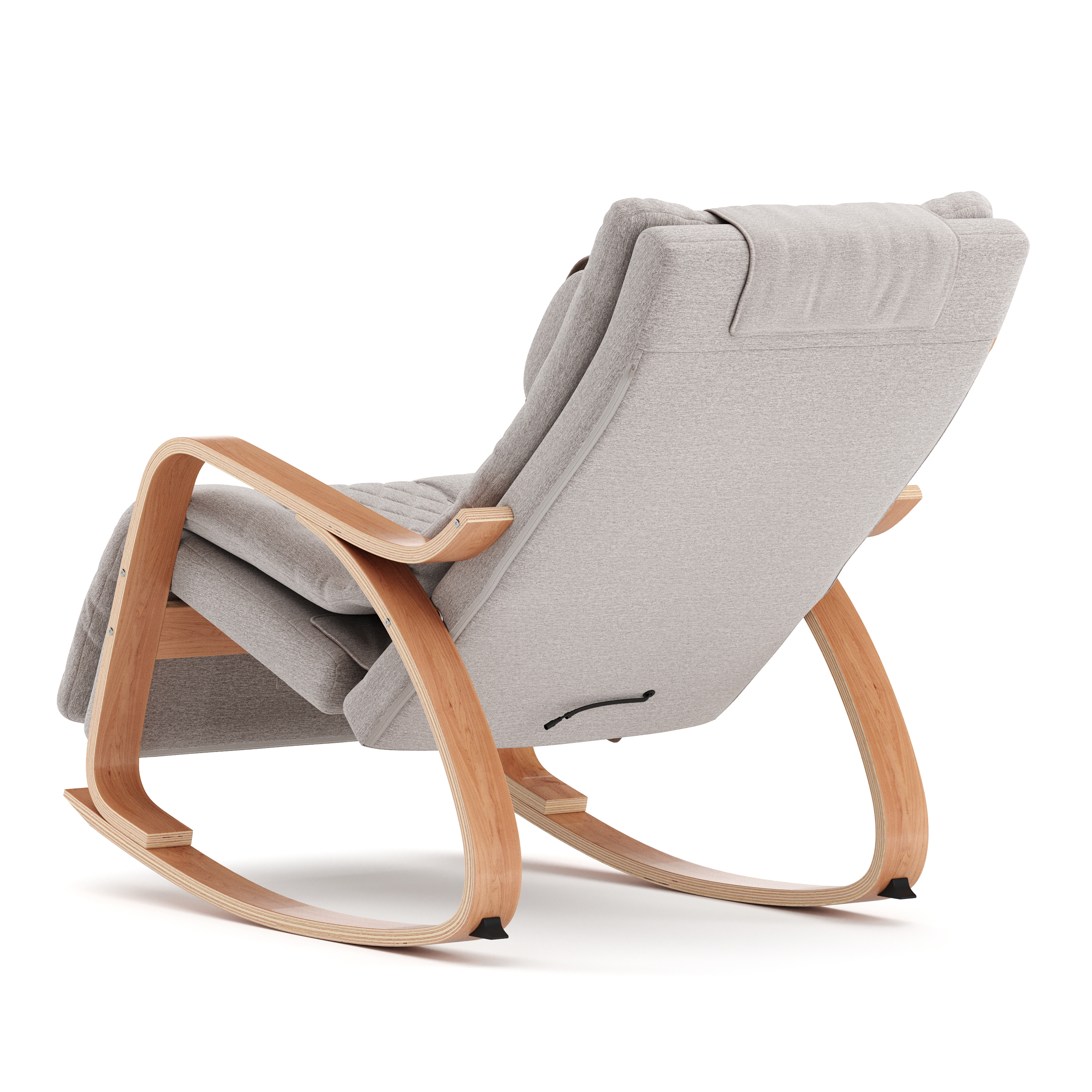 Schaukelstuhl JADEN mit Massagefunktion beige/natur