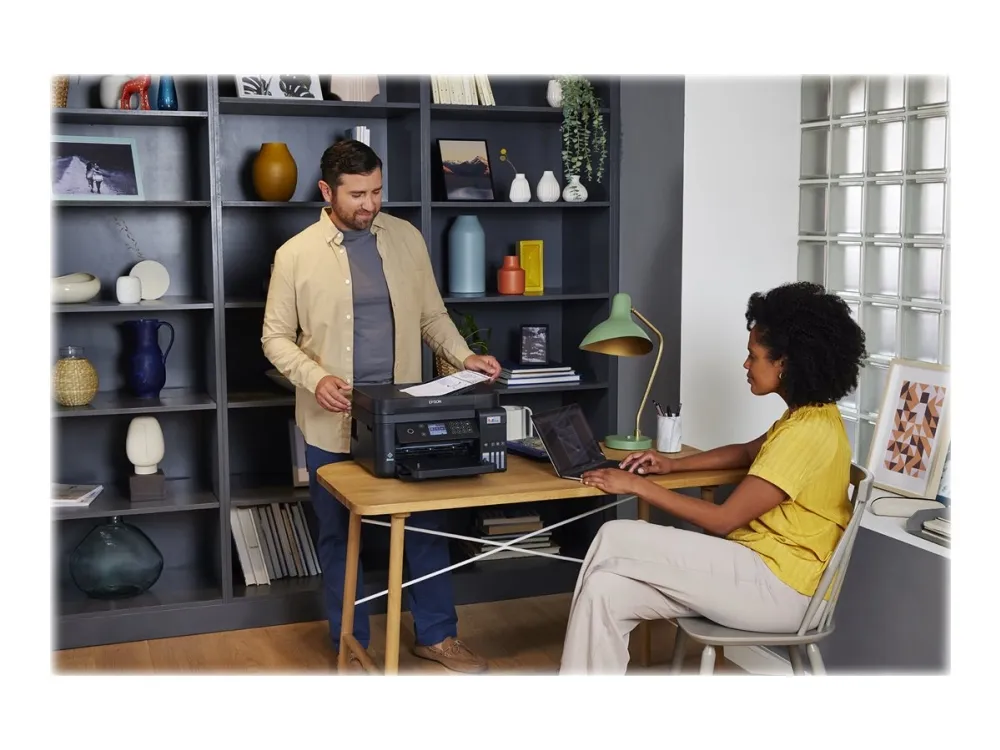 Epson EcoTank ET-3850 - Multifunktionsprinter - farve - blækprinter - A4/Legal (medie) - op til 15.5 spm (udskriver) - 250 ark - LAN, Wi-Fi