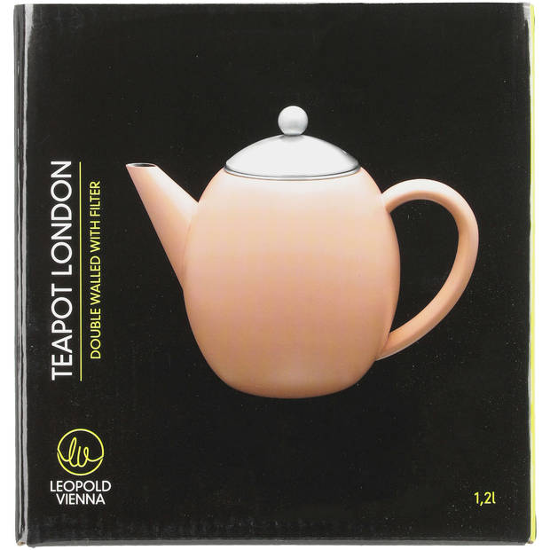 Leopold Vienna Theepot London roze - 1,2 liter