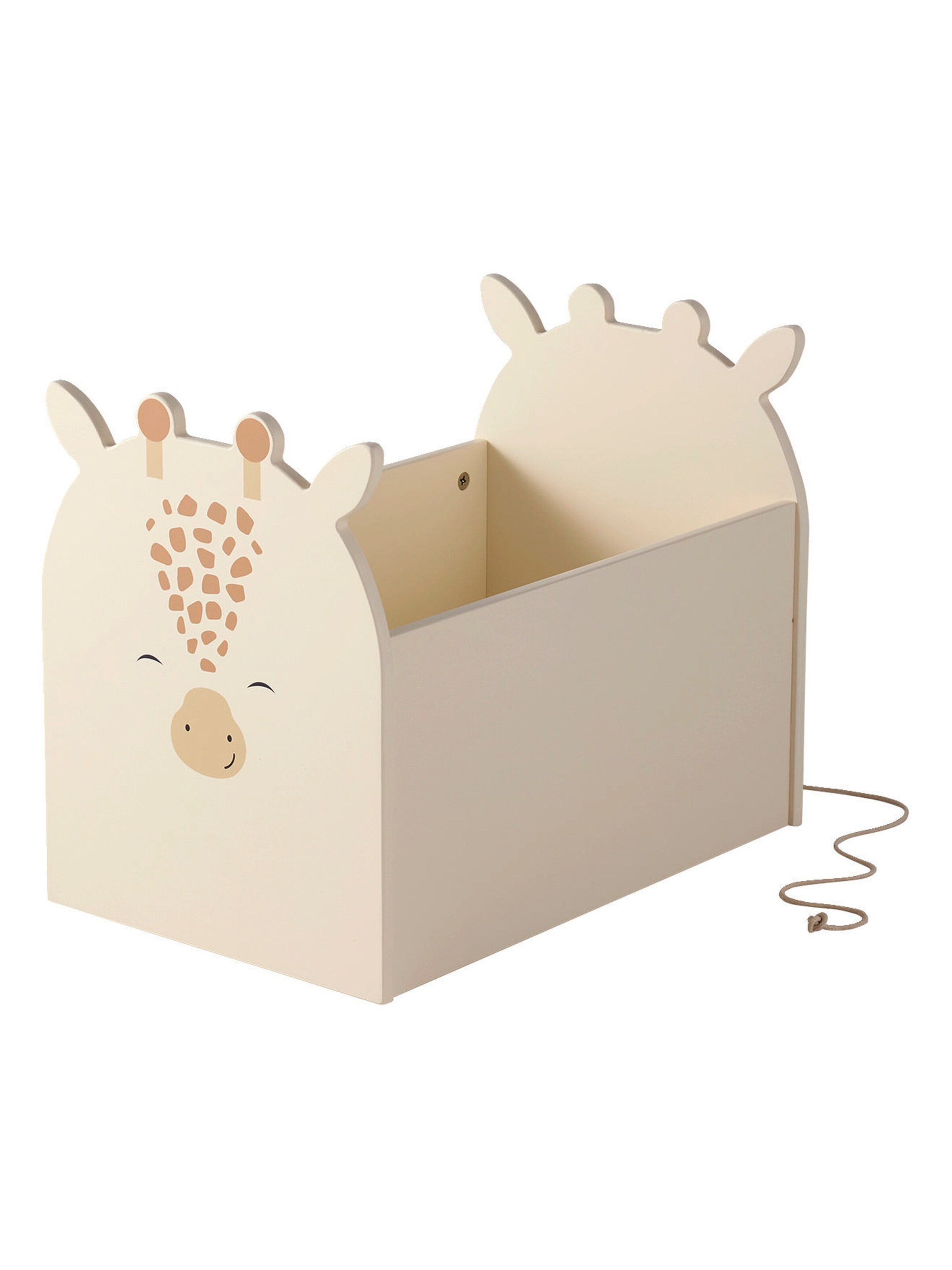 Vertbaudet Kinderzimmer Spielzeugkiste auf Rollen GIRAFFE beige