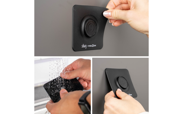 Silwy x Fidlock MAGNET-Vakuum Patch Magnetaufkleber bei Handys und Tablets für Silwy x Fidlock Halterungen inkl. Sticky Base Halterung