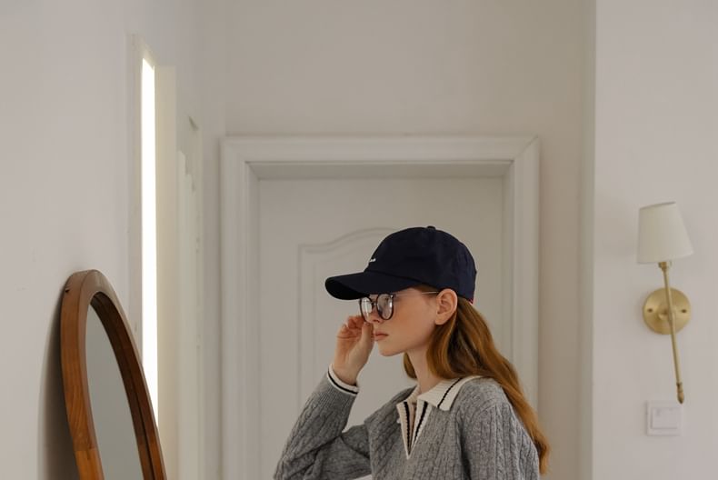 Sincethen - Mid Rise Plain Corduroy Loose Fit Broek