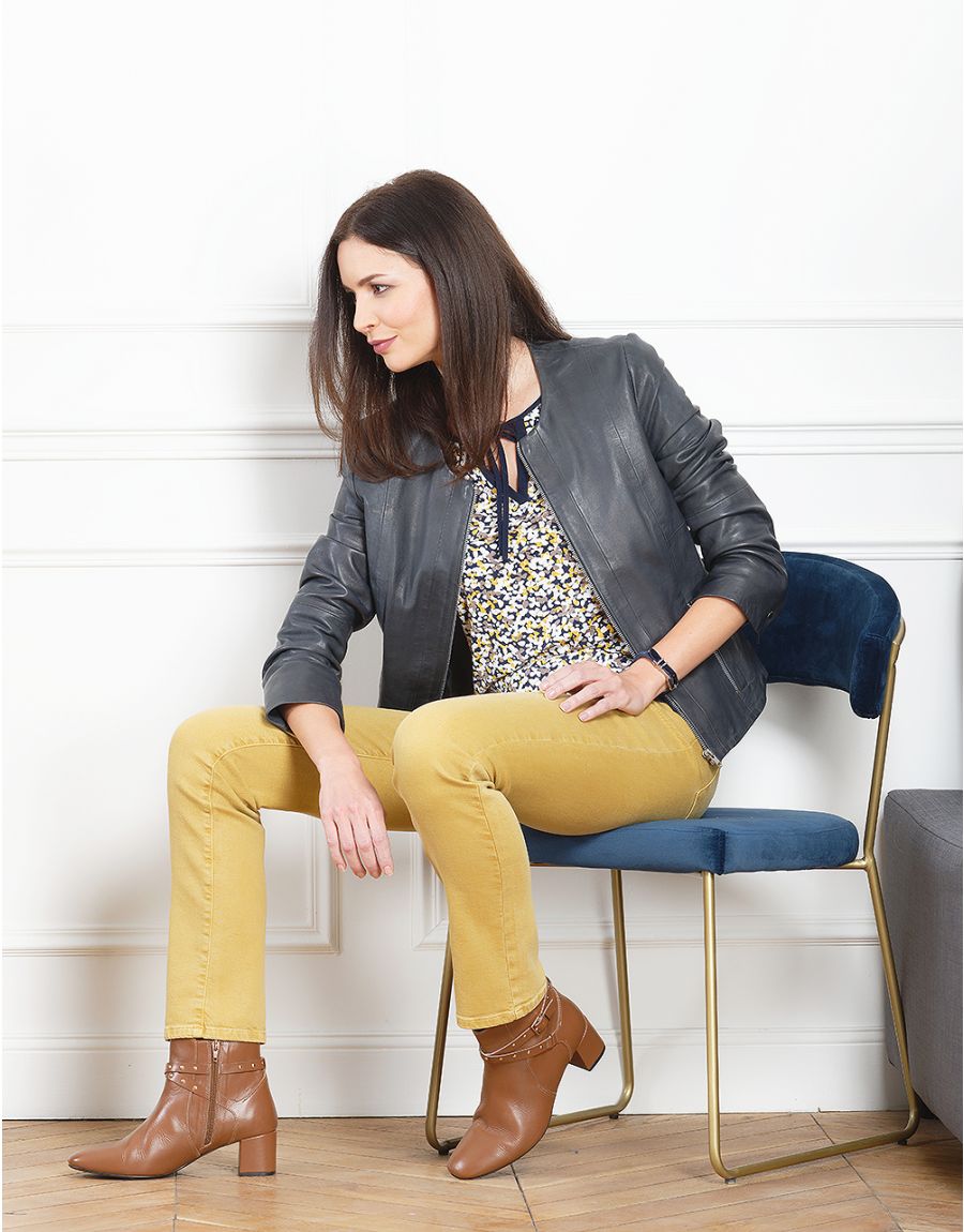 Bottines camel talons