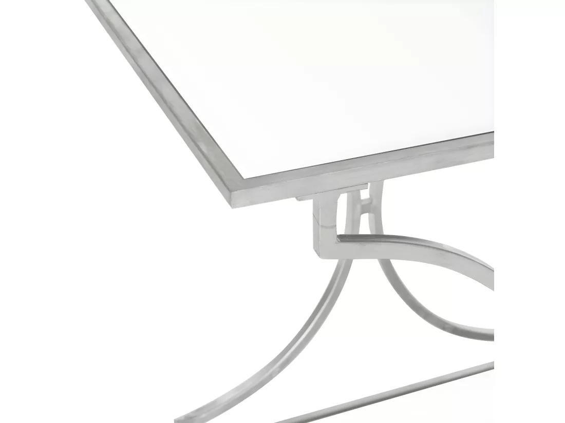 Chariot de bar Argent et miroir 49 X 66 X 78.99 cm - Alzina