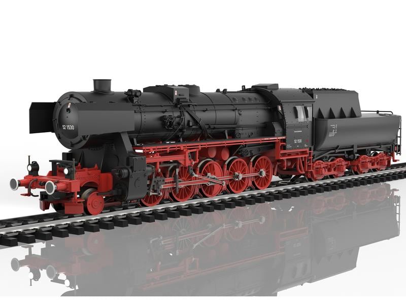 Märklin Dampflokomotive BR 52 mit Wannentender, DB, AC, H0 Schwere Güterzug-Dampflokomotive Baureihe 52, mit Wannentender 2´2´T30 der DB