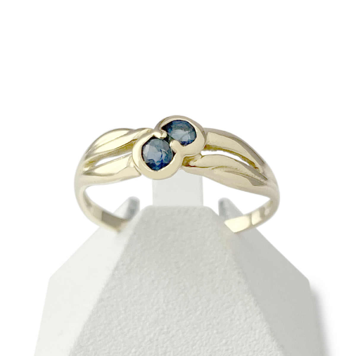 Bague d'occasion or 750 jaune saphirs