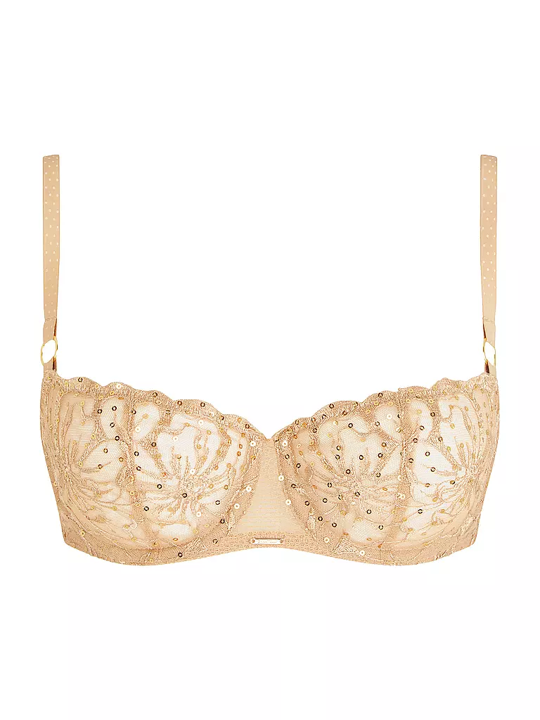 CHANTELLE Balconette BH FLEURS SIGNATURE toffee sequins camel