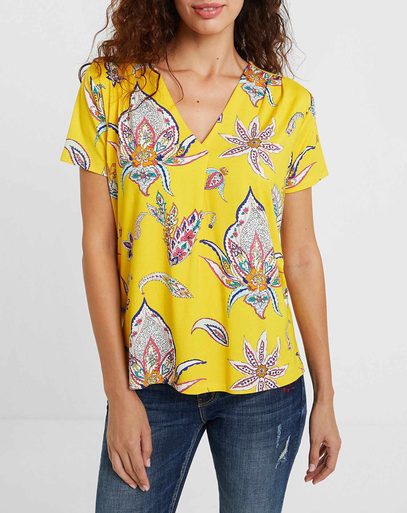 Desigual T-Shirt Lemark jaune