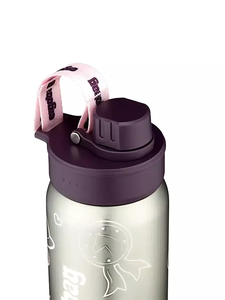 ERGOBAG Edelstahl Trinkflasche 0,5L Lila lila