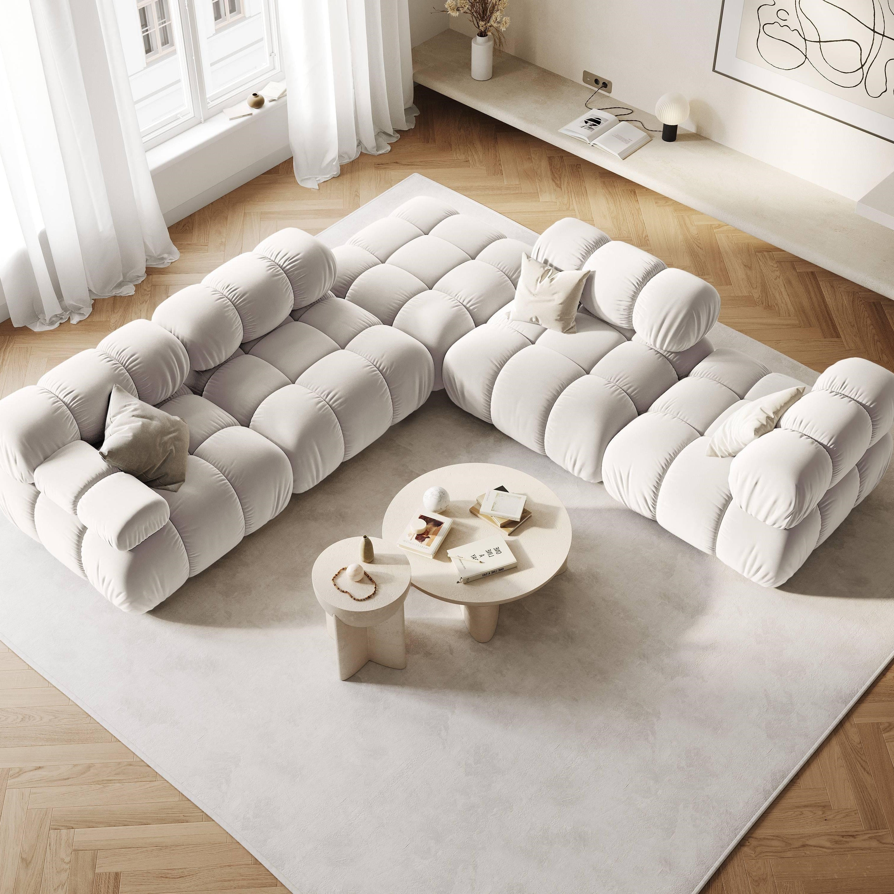 Milo Casa Tropea Modulair Bank Element - Hoek Links - Lichtbeige