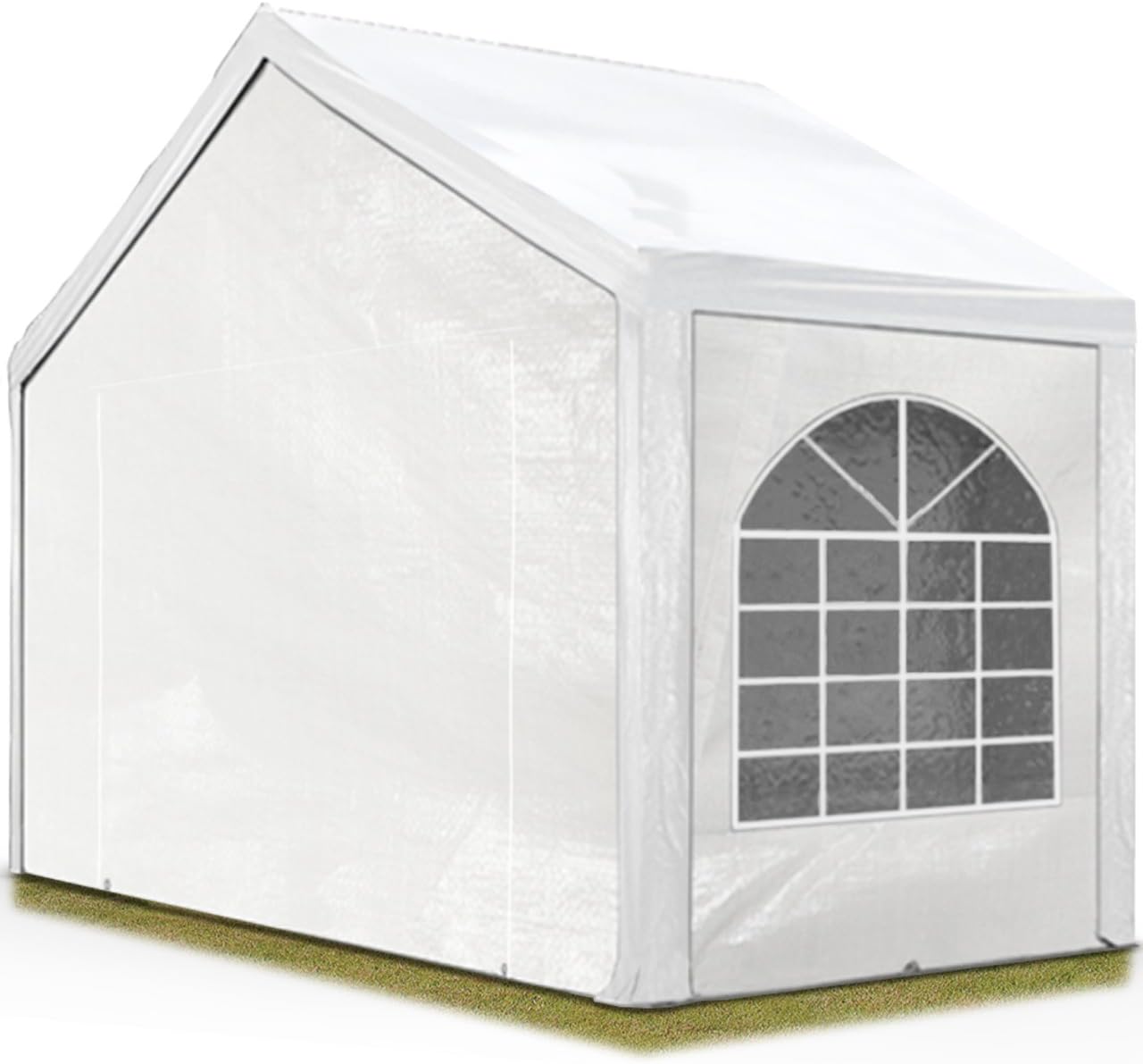 TOOLPORT Hochwertiges Partyzelt 3x2 m Pavillon Zelt PE Plane 450 N Gartenzelt Festzelt Wasserdicht weiß