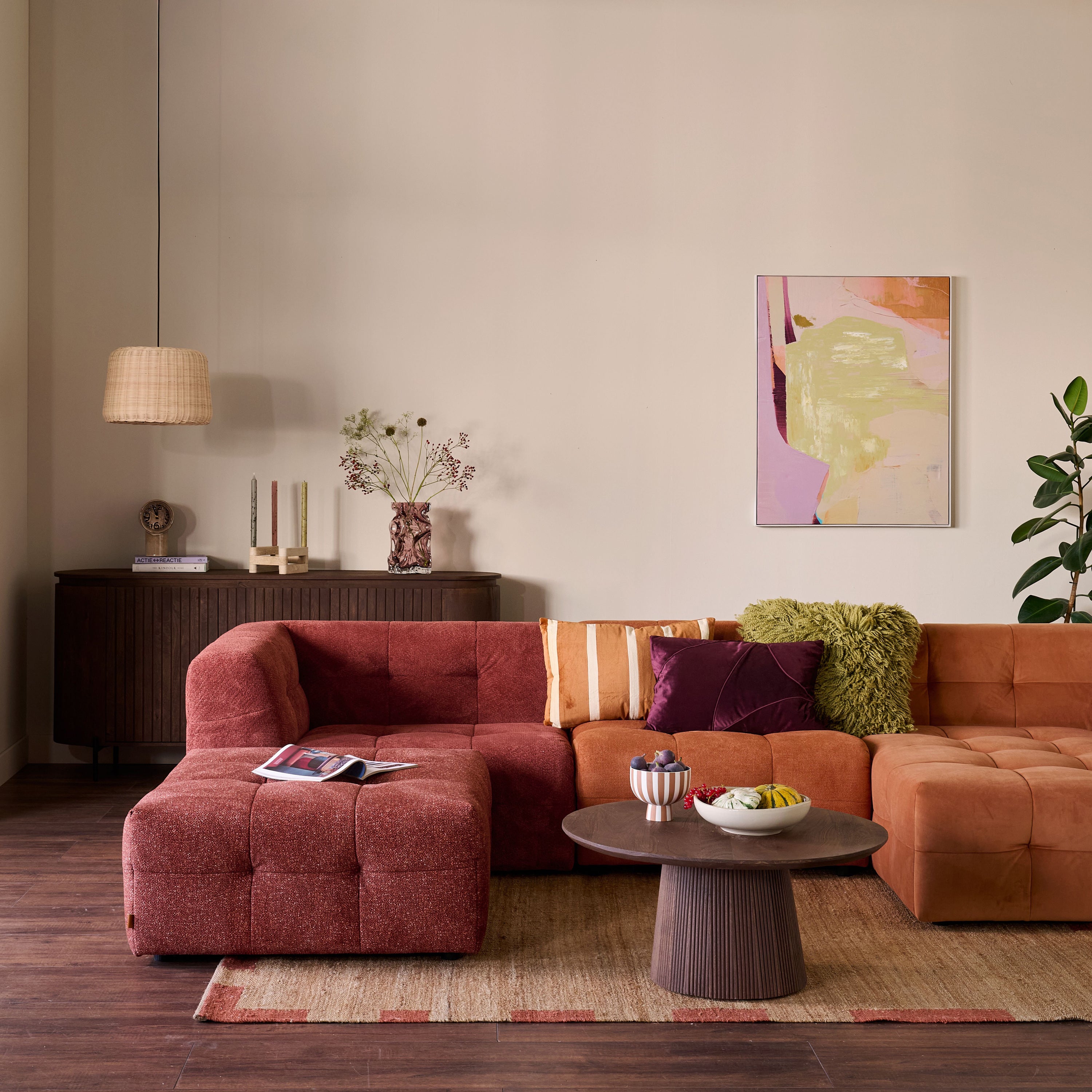 by fonQ Slice Sierkussen - Aubergine