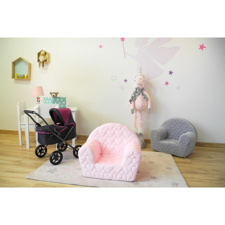 knorr toys® Kindersessel, Cosy heart rose