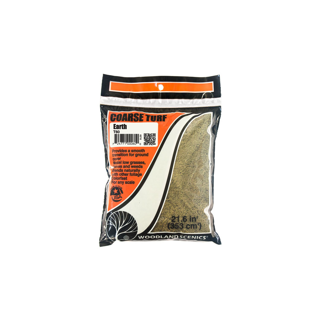 Woodland Scenics - Flocage Épais en Sachet Earth