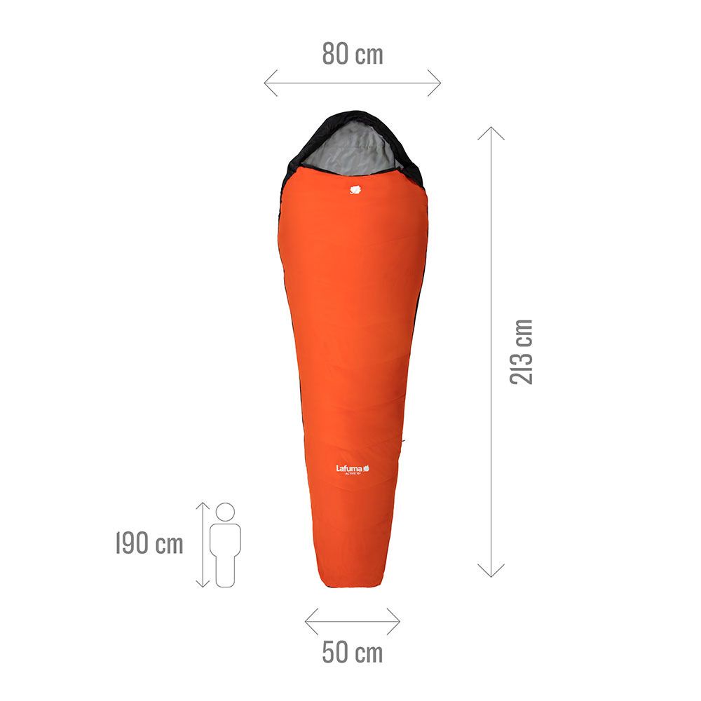 Lafuma ACTIVE 10° - Sac de couchage orange