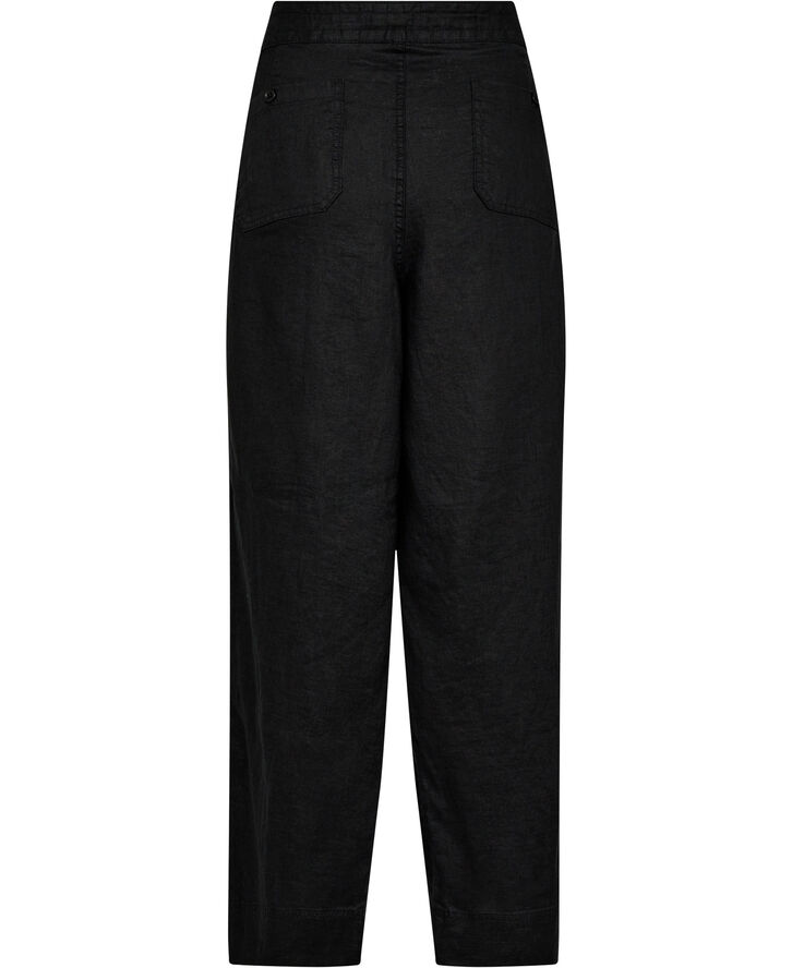 Lauren Ralph Lauren SOFT DRAPEY LINEN-PANT Sort