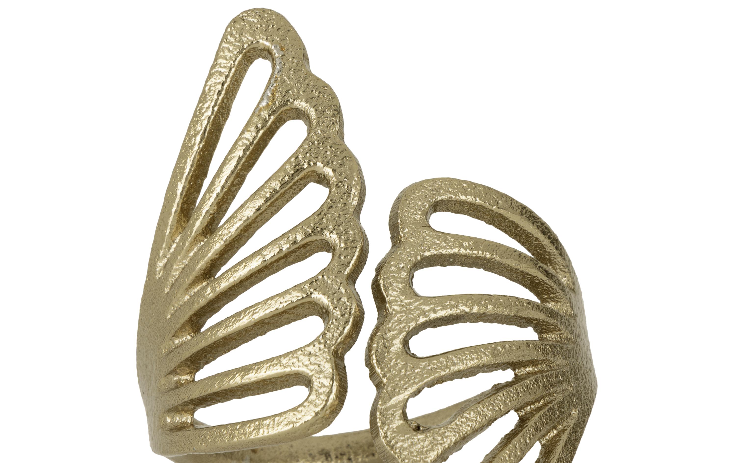 Serviettenring Janapur 5.2 x 7.4 x 5.3, GoldGoldener Serviettenring für edle Tischdekorationen.