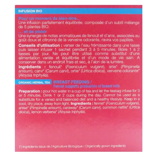 Ladrôme Infusion Allaitement Bio 20 sachets