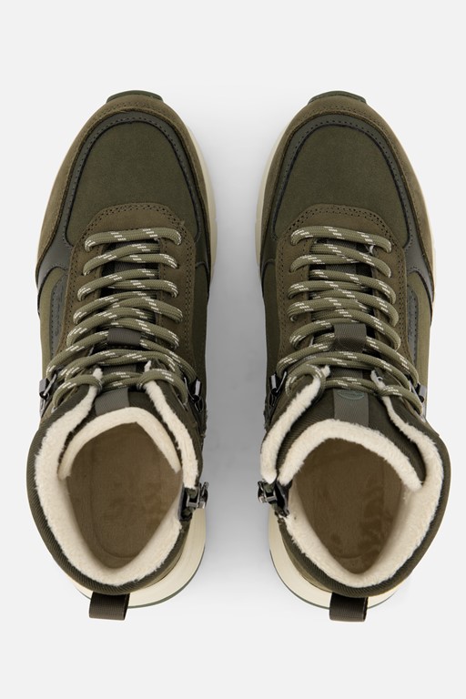 Tamaris Veterboots groen Sythetisch