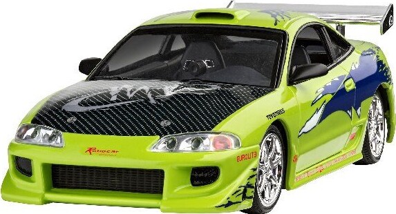 Revell - Fast & Furious Brians Mitsubishi Eclipse Bil Byggesæt - 1:25 - Level 3 - 07691