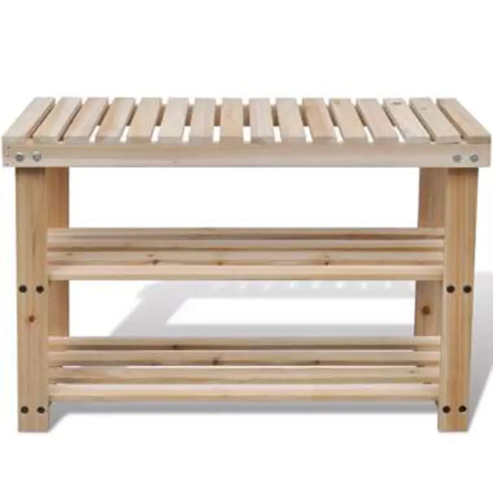 vidaXL - Houten Schoenenkast - Bruin - Hout