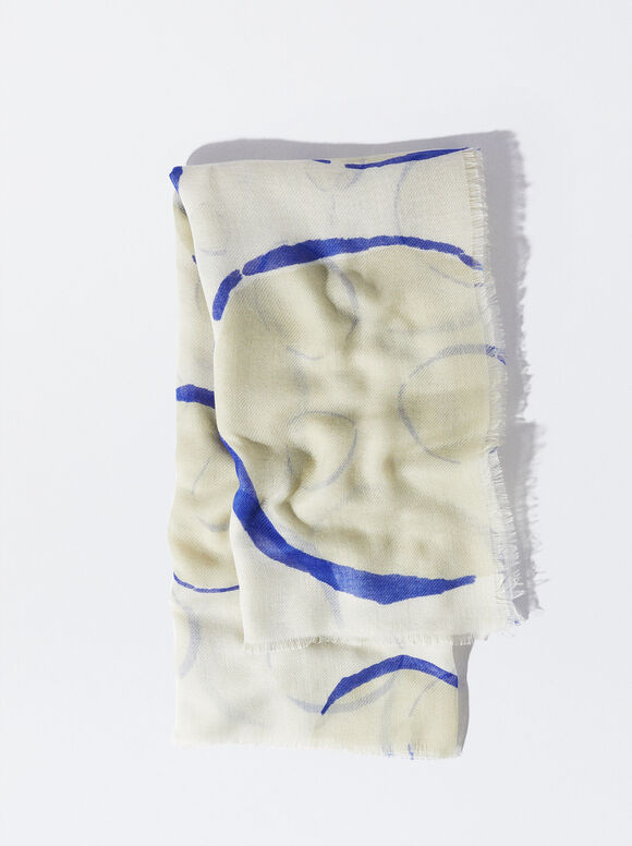 Pañuelo Estampado - Azul