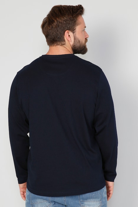 Boston Park Langarmshirt, großer Print, Rundhals