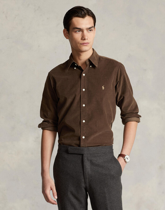 Polo Ralph Lauren 80/2 21W CORDUROY-LSL-SPS Chocolate mousse