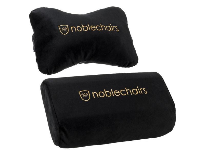 noblechairs Kissenset EPIC/HERO/ICON Schwarz/Gold Edles Kissen-Set für noblechairs EPIC, ICON und HERO