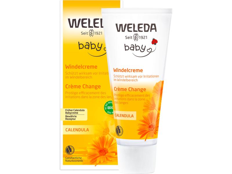 WELEDA Windelcreme Calendula 75 ml Wundschutzcreme schützt die zarte Babyhaut