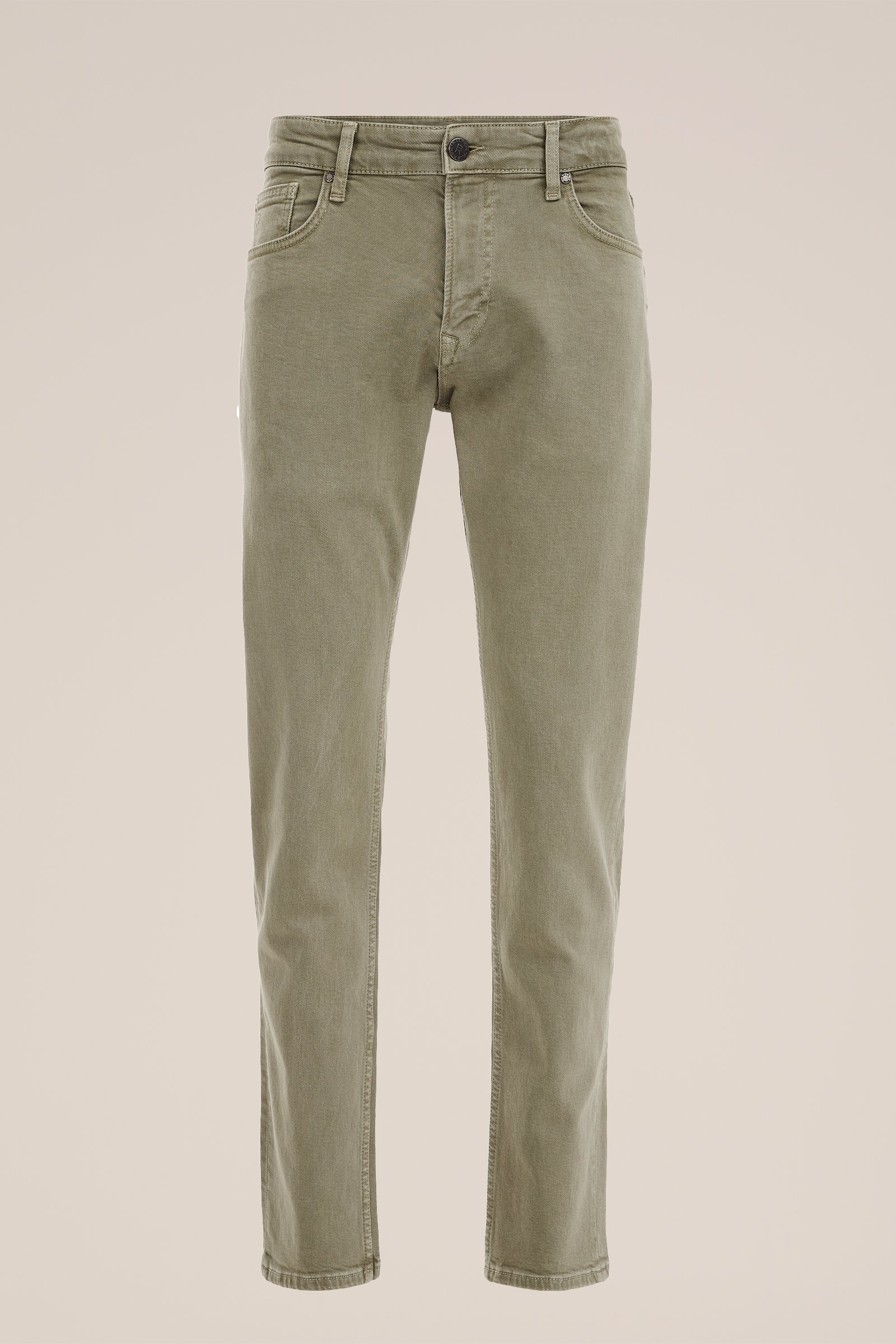 slim fit jeans met medium stretch Blue Ridge Olijfgroen
