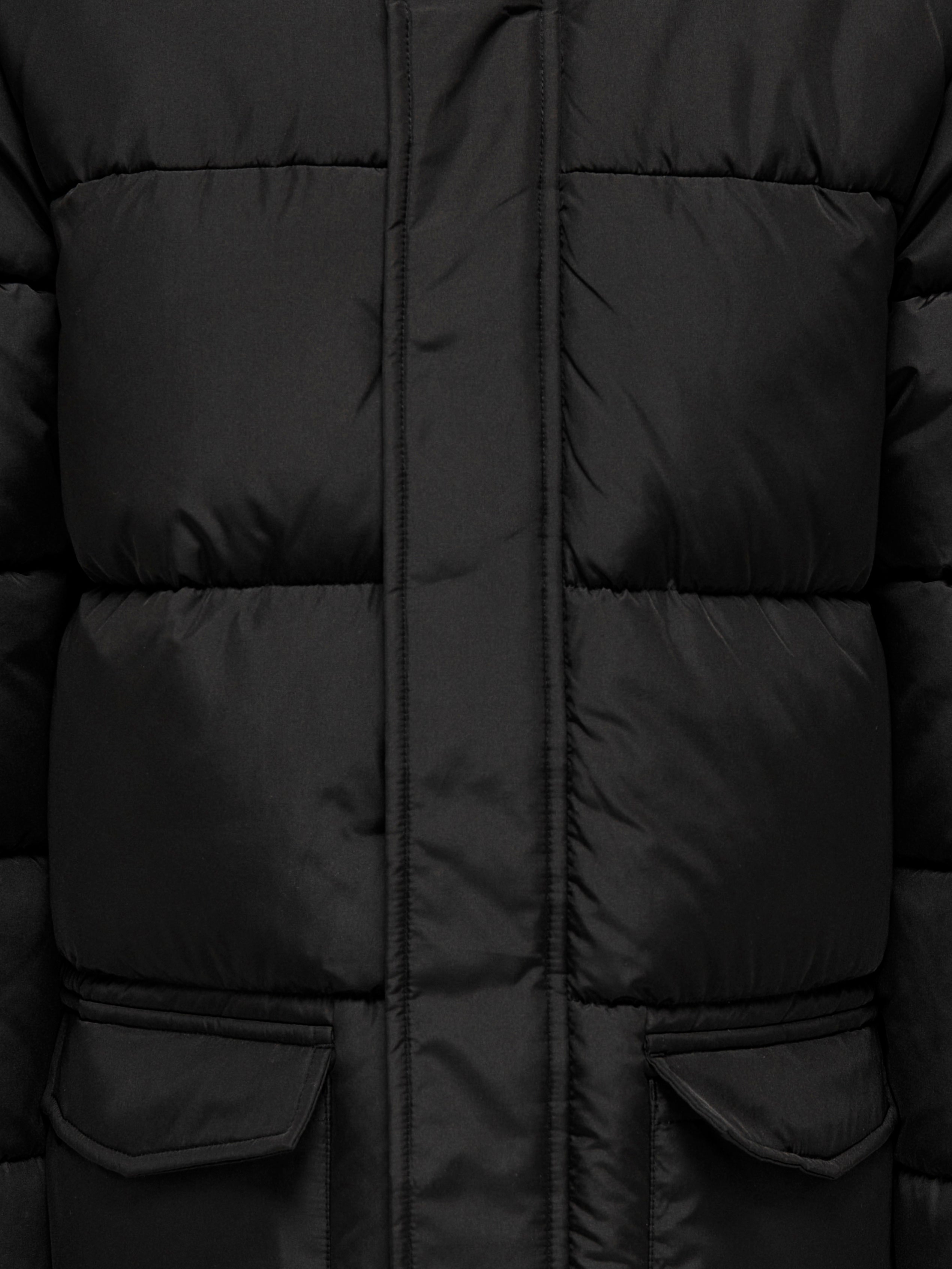 KOBNEYO Langer Parka Black