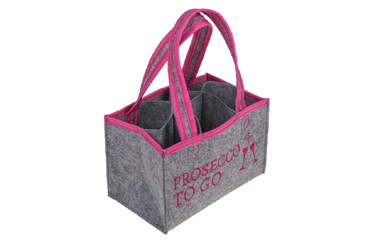 Partyaccessoire Tasche Prosecco to go mit 6 FächernFlaschentasche