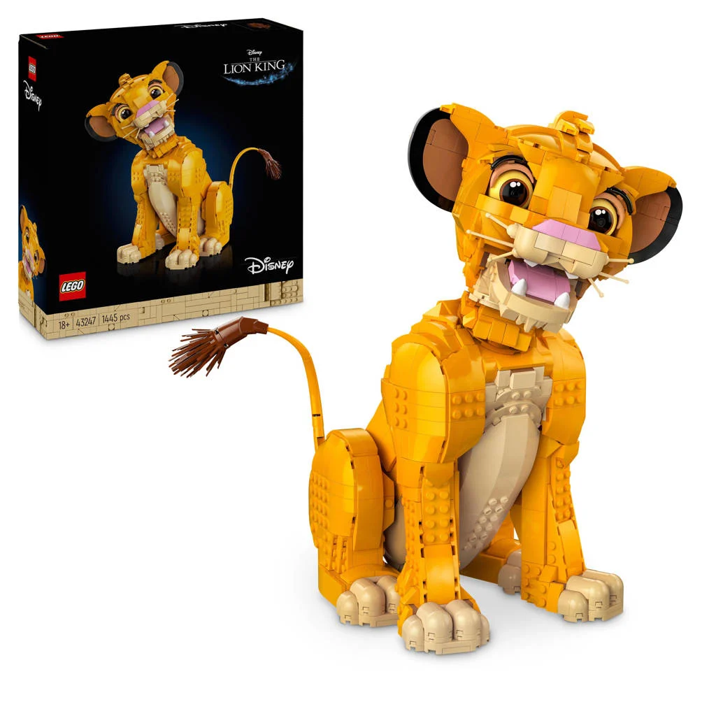 Lego Simba is een leuke bouwervaring en een geweldJonge Simba de Leeuwenkoning Decoratie Bouwpakket voor Volwassenen 43247