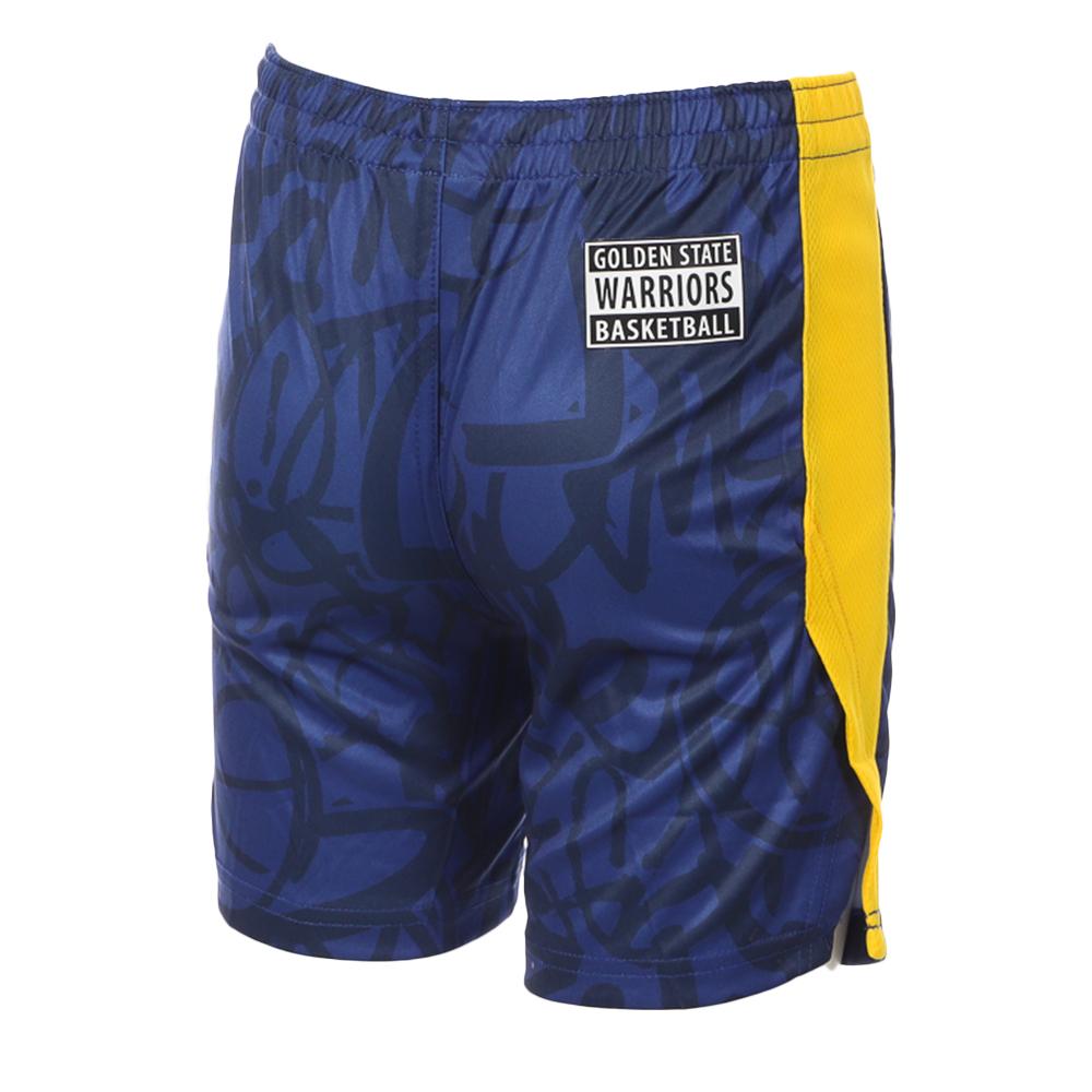 NBA Short de Basketball Bleu/Jaune Garçon NBA Golden State Warrior