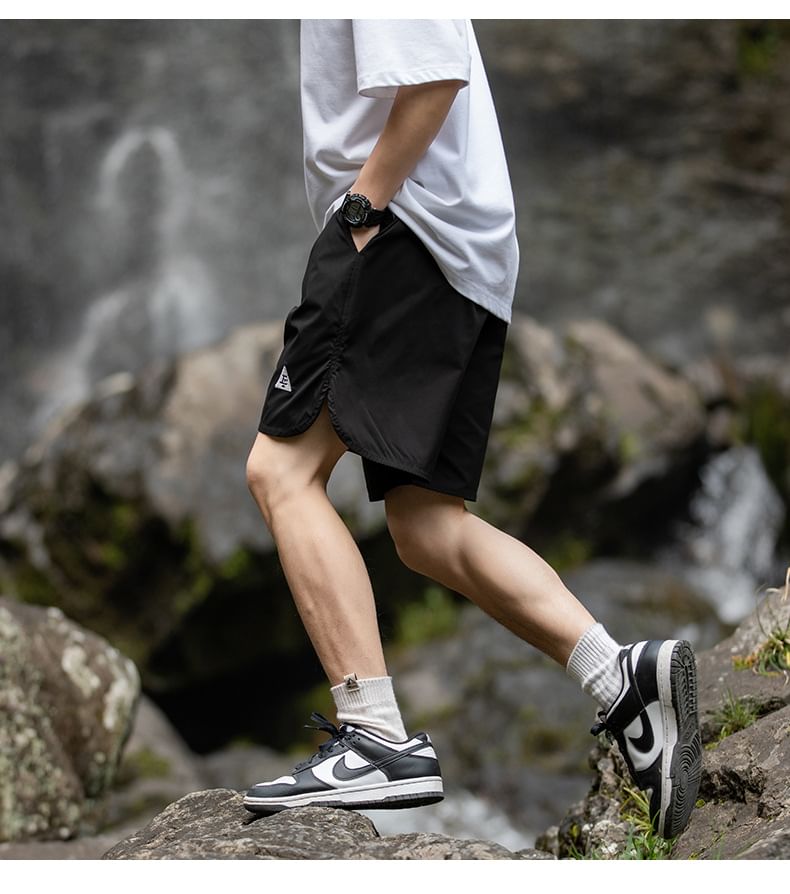 Really Point - Cargoshorts met middelhoge taille en logo